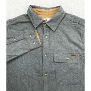 Legendary Shirt Men Medium Flannel 100% Cotton Rugged Buck Camp Button Up